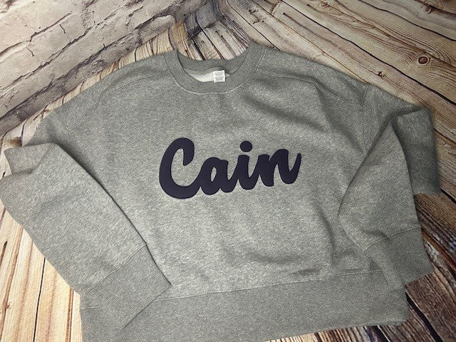 KC-DT1105 LADIES Puff Fleece Cropped Crew