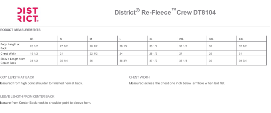 KC-DT8104 District Crew Puff Fleece Crew