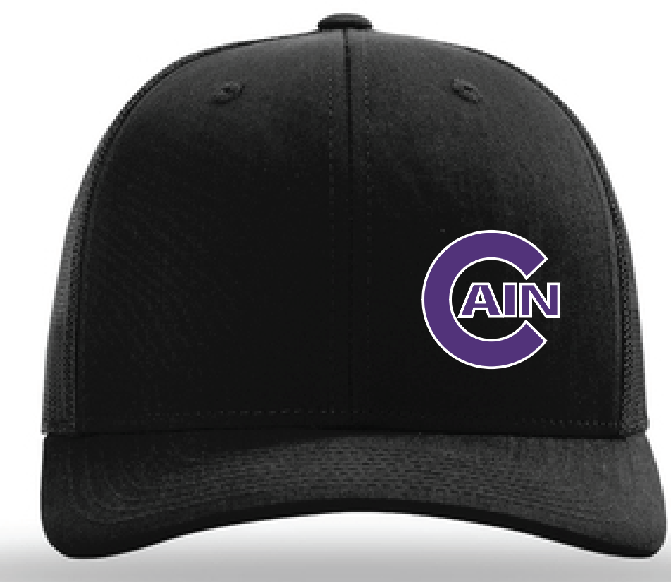 KC-R112C-AIN Richardson Adult Trucker  Cap- Offset 2Color Puff Embroidiery logo